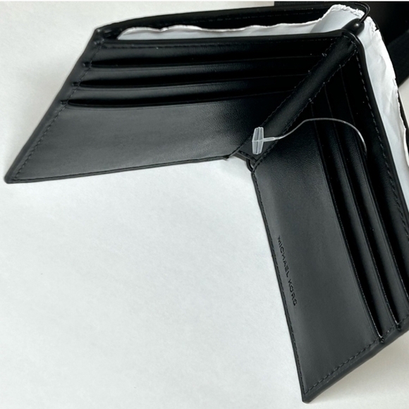 🔹️ Michael Kors🔹️ Men’s Slim Billfold Signature Wallet Black Jet Set Mens ✨️🖤 - Picture 6 of 8